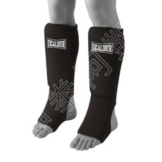 【神拳阿凱】Excalibur 1104 軟式護脛 套式護脛 MMA 格鬥 自由搏擊 對打練習, 紅,L, 1個