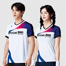 싸이코버드 PSY-5011 PSY-6011 배드민턴 남성 여성 반팔 티셔츠