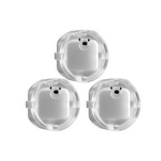 원더파파 귀여운 곰돌이 콘센트 안전마개, 곰돌이 투명, 3개