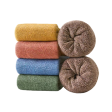 隔日到店 秋冬加厚毛圈保暖 5雙入 美拉德一次性襪子 免洗襪子 旅行襪子 加厚拋棄式襪子