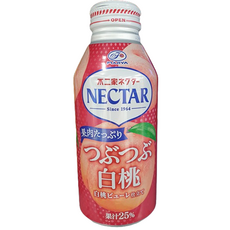 FUJIYA 후지야 넥타 복숭아 과즙음료, 6개, 380ml