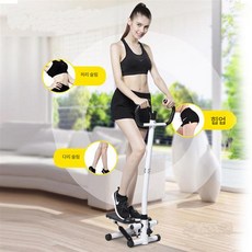 무소음 스텝밀 헬스장 유산소 칼로리 무동력 계단운동 기본형 업그레이드, 블랙 손잡이 포함 풀 로프 없음
