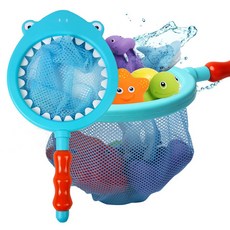 목욕놀이 아기 목욕 장난감 물놀이 뜰채 낚시놀이, 상어뜰채, 1개