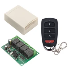 범용 무선 원격 제어 스위치 차고/게이트/모터/조명/램프에 대 한 433MHz DC 6V12V 24V 30V 4CH10A 수신기, 2404 kt16, 2404 kt16, 1개