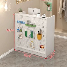 미니 카운터 계산대 포스기 계산 인포데스크 미용실 수납테이블, 60cm 순백색 A