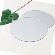 30cm 원형 거울 인테리어 마크라메 터프팅 만들기 재료 프레임 거울테두리리폼 벽거울 소품, 1개