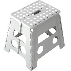 가쯔 다용도 콤팩트 스툴 접이식 의자 M, 라이트그레이, 1개