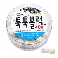 글로벌이지 뚝딱 툭툭블럭 블록놀이 관절 흰색 40g, 상세페이지 참조, 플라스틱, 1개