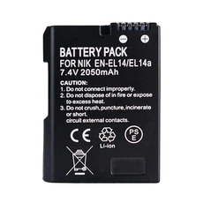 니콘 P7000 D3100 D5600 용 EN-EL14a 카메라 배터리 7.4V 2050mah, 01 1battery
