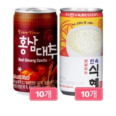 일화 미니 캔음료 혼합 2종 10개씩(홍삼대추 민속식혜), 20개, 175ml