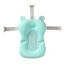 雪倫小舖 嬰兒洗澡床網兜 寶寶浴盆防滑墊, 綠-F, 1個