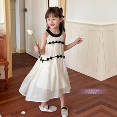 LC.kids 甜美蝴蝶結削肩洋裝