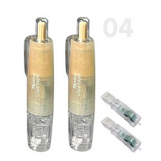 펜 타입 360도 회전 헤드 풀테이프 본품2+리필2 세트, 1개, 옐로우 (HR780)