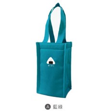 現貨正版 小呸角 飲料袋 保冷飲料提袋水壺袋 環保杯袋 冰霸杯袋 袋子 環保飲料提袋 環保提袋 保溫杯袋, 1個, 藍綠, 藍綠
