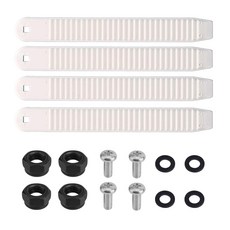 BOXOB 스노우보드 발목 사다리 스트랩 바인딩 4개 17.5 x 2.1cm(6.9 0.8인치) 고탄성 스키 밴드 하드웨어 남성용 교체 액세서리 부품 선물 스케이트 및 스포츠, 화이트