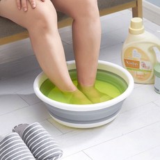 접이식대야 싱크대물받이 설거지 설겆이 멀티볼 플라스틱 세수대야 빨래 바가지 대야, 1개