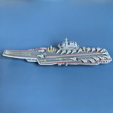 1:2000 중국 해군 함대 모델 055형 구축함 수집품 데스크탑 자동차 디오라마, 02 Shandong CV