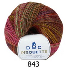 DMC PIROUETTE 蓓爾繽紛毛線, 1個, 843