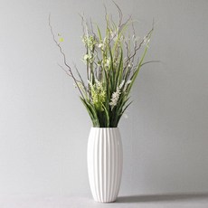 인테리어 꽃병장식조화 꽃장식 인조식물 실국화조화 66549PC 1(ea), 화이트