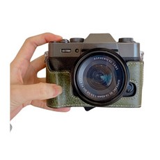 PU 가죽 하프 카메라 케이스 카메라 보관 가방 (XT30 XT20 XT10 호환) 빠른 접근 가능, 1개