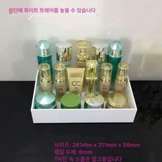 아크릴 정리함 서랍장 책상 연결형 서랍 데스크 부품 멀티박스 투명, 상단 화이트 트레이