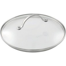 그린팬 유리 뚜껑 28cm 스텐손잡이 전면 물리 강화 식기세척기 가능 CC001078-001, 1개