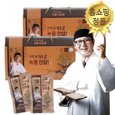 [ TV홈쇼핑 NEW ] 김오곤 더진한 녹용산삼 배양근골드 녹용 산삼 엑기스 건강즙, 60개, 70ml