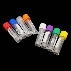 실험실 냉동 플라스틱 튜브 보존 바이알 샘플 커버 1.8ml 50 개/로트, Mixed color cap