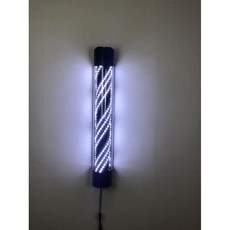 LED 미용실 이발소 헤어샵 싸인볼 간판 원형통 회전, 공식 표준, 120x18 순백색외