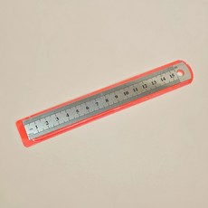 문구자 15cm 금속측정자 철제 인치눈금표시
