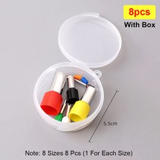 쿠쿠스토어 8/40pcs 미니 클레이 커터 귀걸이 구멍 중공 라운드 도자기 폴리머 압출기, 8pcs - With Box