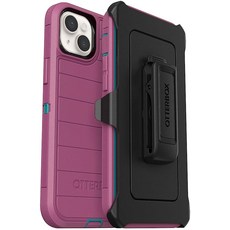 OtterBox 디펜더 프로 시리즈 스크린리스 에디션 케이스 및 홀스터 아이폰 14 플러스(전용) (블랙) 134494