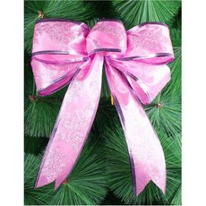 과자선물세트 비닐포장용 대형 핑크리본 큰박스 연말파티 꽃집