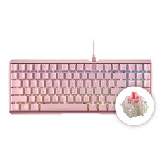 CHERRY 체리 키보드 MX BOARD 3.0S TKL RGB 기계식 유선 텐키리스 게이밍 키보드 (4종 축 선택) / 공식 판매점, 핑크, G80-3877-저소음 적축, 저소음 적축