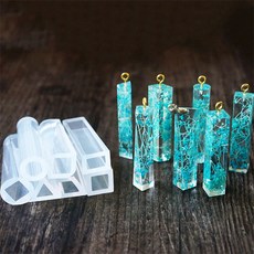 레진아트/실리콘몰드/막대형 수정보석몰드, 6번, 1개