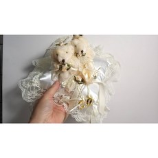 一世婚約 婚紗熊戒枕
