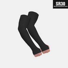 SR30 에어 스킨핏 쿨토시 양손 남여공용, 블랙