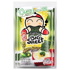 태국 김과자 옥수수 스프 맛 (Taokaenoi 브랜드), 2개, 38.4g