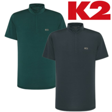 [매장정품] K2 남성 집업 반팔 티셔츠 여름 아이스 냉감 가볍고 편한 기능성 티 일상 외출 등산 캠핑 골프 여행 낚시 작업 아웃도어 상의