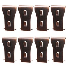 Bonsicoky 벽돌 벽 클립 8개 황동 금속 벽돌 행거 클립 5.7~6.4cm(2.25~2.45인치) 벽돌에 적합 야외 벽돌 벽용 스틸 후크 파티오 및 정원용 장식용, 8, 브론즈