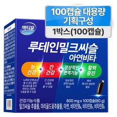 눈건강 간건강 면역건강 활력 4가지 루테인 밀크씨슬 액티뮨 영양제, 1개, 100정