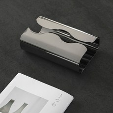 收納 不鏽鋼面紙盒 mooin 衛生紙收納 面紙收納 居家裝飾 Linn波浪銀面紙盒 面紙盒 衛生紙盒, 1個, (F), 老錢風