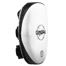 태권도 킥 패드 PU 무에타이 MMA 가라테 훈련 무술 펀칭 가죽 스트라이크 1 개, Black White