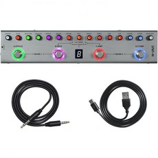 멀티 이펙터 페달 베이스 이펙트 보드 기타 36개의 편집 가능한 프리셋 코러스 앰프 지연 리버브 MOD IR CAB 음악 녹음 튜너 내장 배터리 BT Connection 디지털, 기타 페달 멀티 이펙트 베이스, 36개의 편집 가능한