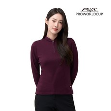 프로월드컵 가을 여성 아웃도어 집업티셔츠 Q323-3252-1ZW 와인