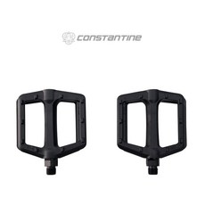 [콘스탄틴] 벨로시닷 플라스틱 평페달 - 픽시자전거 스트랩 끈 가능 페달, 블 랙