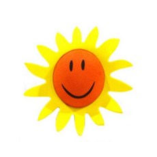 [MS-TECH] 차량용 안테나 장식용품 안테나볼, 숏타입 옐로우썬