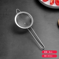 DFMEI 不鏽鋼漏勺家用過濾網篩超細麪粉篩中藥果汁輔食過濾芝麻蛋液烘焙, 1個
