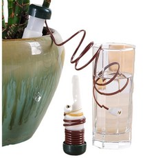 2p/4p/6p 구성 무제한 자동 급수 장치 화분 식물 원예 물주기 급수캡, 브라운, 3세트