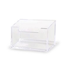 透明桌面型名片架，簡約穩固名片座，辦公室名片收納展示架, F, 1層